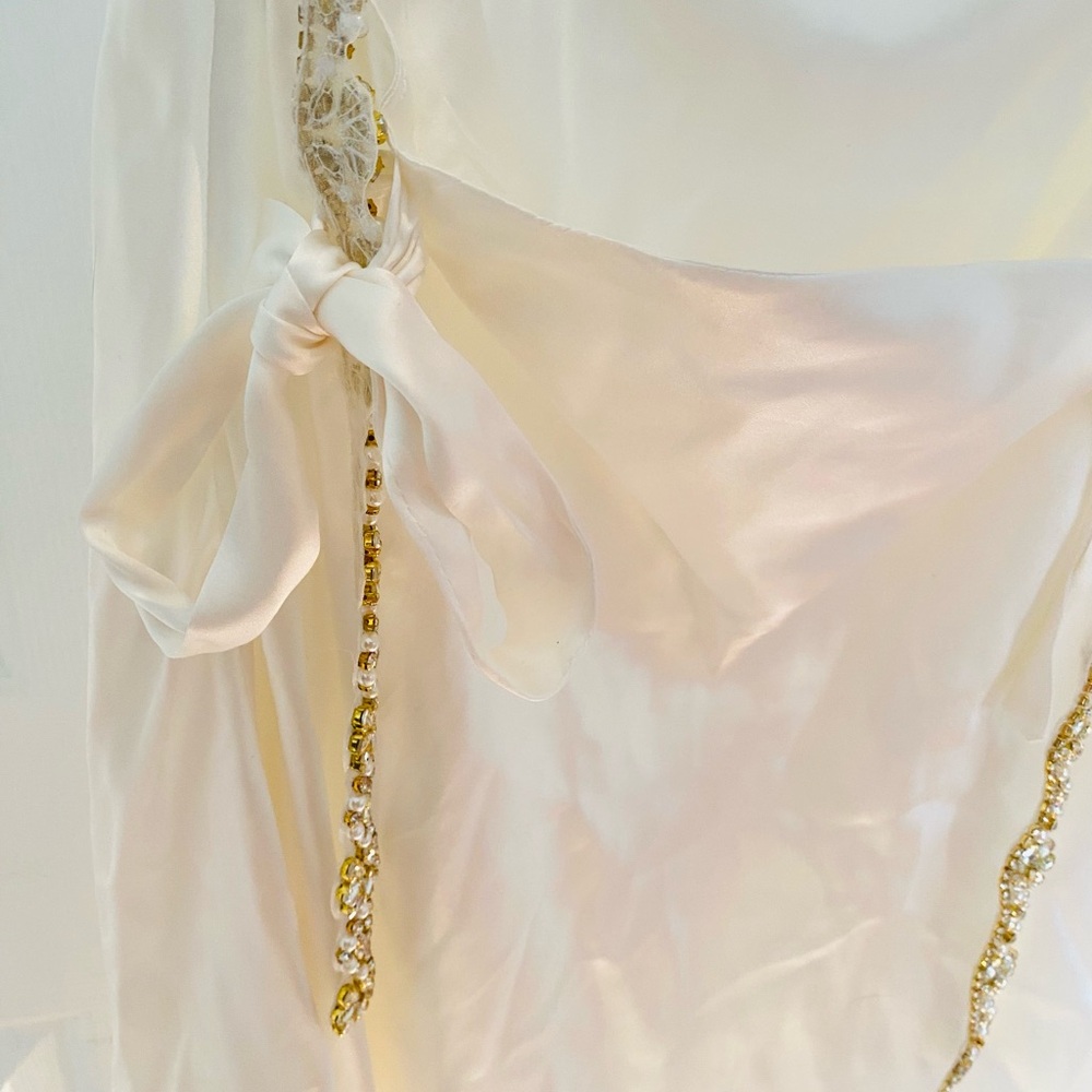 Sisters The Label Sofia Mini Dress in Pearl Silk - Picture 3 of 9